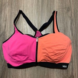 Victorias Secret pink and orange sport’s bra - 38D
